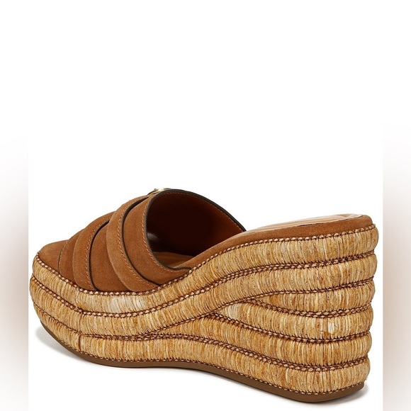 Stylish Brown Wedge Sandals - Picture 5 of 6